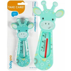 Gyerek lázmérő BabyOno Baba vízhőmérő, zsiráf, zöld