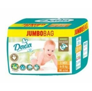Eldobható pelenka DADA Jumbo Bag Extra Soft 3-as méret, 96 db