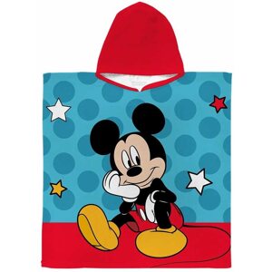 Gyerek fürdőlepedő FARO gyermek strandponcsó Mickey Mouse Chillin' Mickey 60 × 120 cm