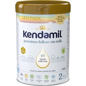 Bébitápszer Kendamil Premium 2 HMO+, szivárvány XXL csomagolás (1 kg)