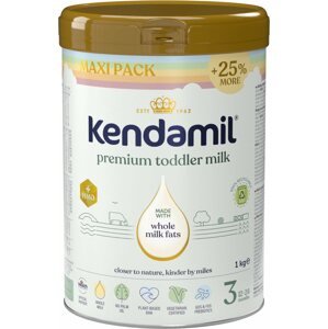 Bébitápszer Kendamil Premium 3 HMO+, szivárvány XXL csomagolás (1 kg)