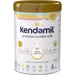Bébitápszer Kendamil Premium 4 HMO+, szivárvány XXL csomagolás (1 kg)
