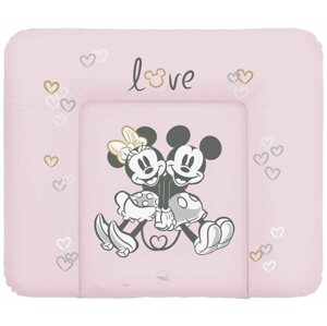 Pelenkázó alátét CEBA BABY puha pelenkázó alátét komódra 85 × 72 cm, Disney Minnie & Mickey Pink