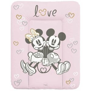 Pelenkázó alátét CEBA BABY puha pelenkázó alátét komódra 50 × 70 cm, Disney Minnie & Mickey Pink