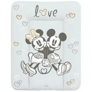Pelenkázó alátét CEBA BABY puha pelenkázó alátét komódra 50 × 70 cm, Disney Minnie & Mickey Grey