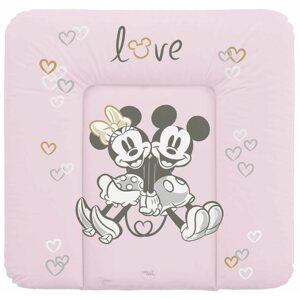 Pelenkázó alátét CEBA BABY puha pelenkázó alátét komódra 75 × 72 cm, Disney Minnie & Mickey Pink