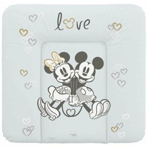 Pelenkázó alátét CEBA BABY puha pelenkázó alátét komódra 75 × 72 cm, Disney Minnie & Mickey Grey