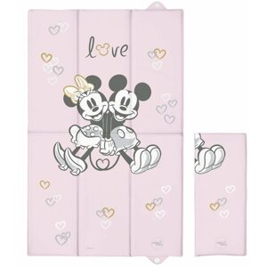 Pelenkázó alátét CEBA BABY pelenkázó alátét utazáshoz 50 × 80 cm, Disney Minnie & Mickey Pink