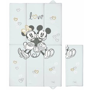 Pelenkázó alátét CEBA BABY pelenkázó alátét utazáshoz 50 × 80 cm, Disney Minnie & Mickey Grey