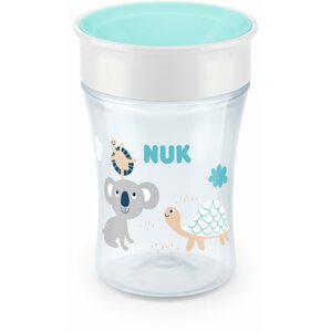 Tanulópohár NUK Magic Cup kupakkal 230 ml - fehér, motívumok keveréke