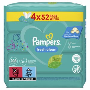 Popsitörlő PAMPERS Fresh Clean 4× 52 db