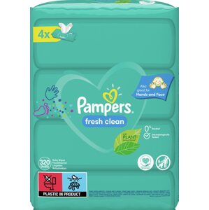 Popsitörlő PAMPERS Fresh Clean XXL 4× 80 db