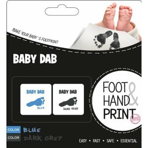 Nyomtató készlet Baby Dab készlet gyerekeknek - kék, szürke