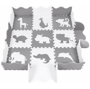 Habszivacs puzzle EVA Puzzle alátét Szafari 31,5 × 31,5 × 1 cm (25 db)