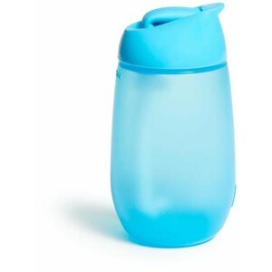 Tanulópohár Munchkin Simple Clean Bögre szívószállal 296 ml kék