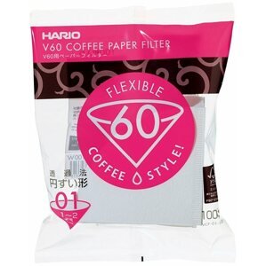 Kávéfilter Hario papírfilter V60-01, fehér, 100db