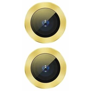 Védőfólia Baseus Alloy Protection Ring Lens Film iPhone 11-hez sárga