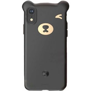 Telefon tok Baseus Bear Silicone Case iPhone Xr 6.1" fekete tok