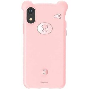 Telefon tok Baseus Bear Silicone Case iPhone Xr 6.1" rózsaszín tok