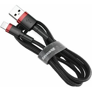 Adatkábel Baseus Cafule töltő/adatkábel USB Lightning 1,5 A 2 m, piros-fekete