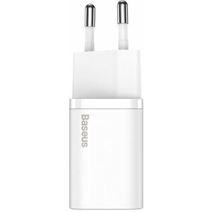 Hálózati adapter Baseus Super Si Quick Charger USB-C PD 20W White