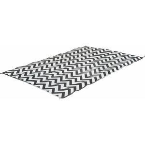 Sátoralátét Bo-Camp Chill matrac szőnyeg XL Wave fekete/fehér