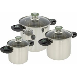 Kemping edény Bo-Camp Cookware set Elegance Compact 3 Stainless steel