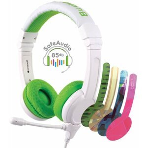 Fej-/fülhallgató BuddyPhones School+, zöld
