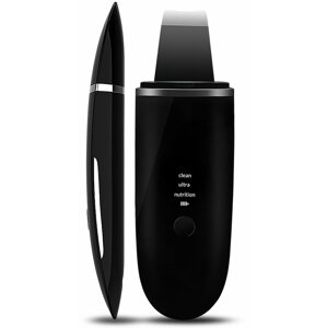 Ultrahangos arctisztító BeautyRelax Peel & lift Premium fekete, ultrahangos spatula