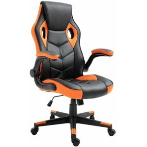 Herní židle BHM Germany Omis, černá / oranžová