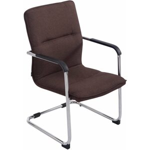 Konferenční židle BHM Germany Hudson s područkami, textil, šedá
