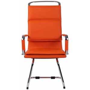 Konferenční židle BHM Germany Bedford, syntetická kůže, oranžová