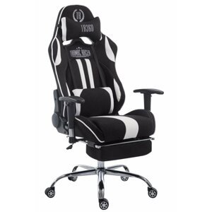 Herní židle BHM Germany Racing Limit, textil, černá / bílá