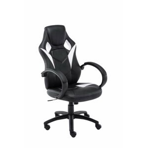 Kancelářská židle BHM Germany Magnus, černá / bílá