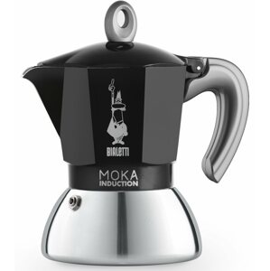 Kotyogós kávéfőző Bialetti NEW MOKA INDUCTION BLACK 2 CUPS