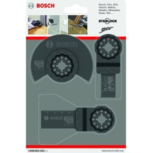 Fűrészlap készlet Bosch 3 részes készlet fához