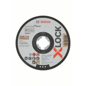 Vágótárcsa BOSCH X-LOCK Standard for Inox Lapos vágótárcsa