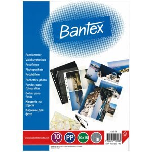 Irattartó fólia Bantex A4/100, 10 x 15 cm-es fotóhoz - 10 darabos csomagban