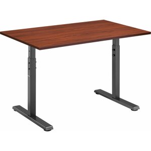 Íróasztal AlzaErgo Fixed Table FT1 fekete+ TTE-01 140x80cm íróasztal, laminált, gesztenye