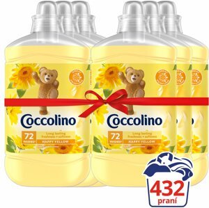 Öblítő COCCOLINO Happy Yellow 6 × 1,8 l (432 mosás)
