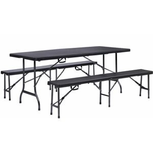 Kerti bútor La Proromance Folding Table R180 +  2 db Folding Bench R180