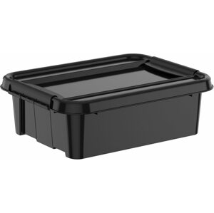 Úložný box Siguro Pro Box Recycled 21 l, 39,5 x 17,5 x 51 cm, černý