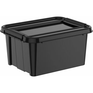 Úložný box Siguro Pro Box Recycled 32 l, 39,5 x 26 x 51 cm, černý