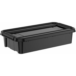 Tároló doboz Siguro Pro Box Underbed 31 l, 39,5×17,5×72 cm, fekete