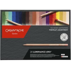 Pastelky CARAN D'ACHE Luminance 6901 20 barev hodných pro portrét