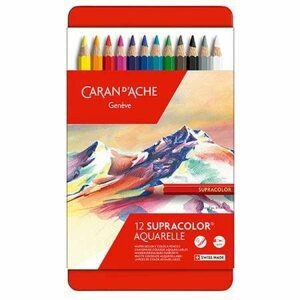 Pastelky CARAN D'ACHE Supracolor Aquarelle 12 barev