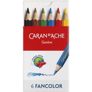 Pastelky CARAN D'ACHE Fancolor Mini 6 barev