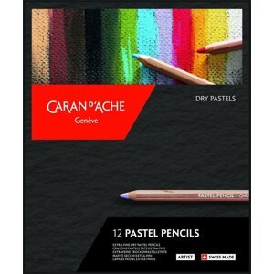 Pastelky CARAN D'ACHE Umělecké pastely v tužce 12 barev