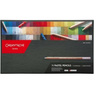 Pastelky CARAN D'ACHE Umělecké pastely v tužce 76 barev + 2 grafitové tužky