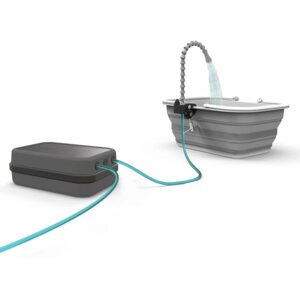 Hordozható víztisztító GoSun Flow PRO Solar Utazó vízszűrő, tisztító, szivattyú, mosogató + zuhany